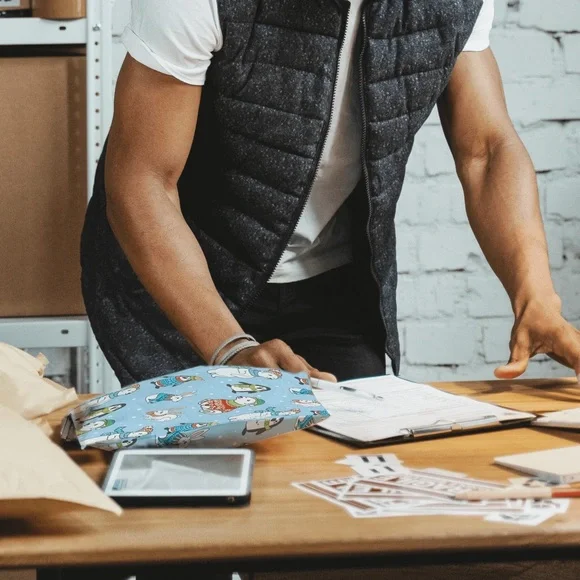 Christmas Winter Animals Poly Mailers 10x13 Pack of 25 - Picture 7 of 10